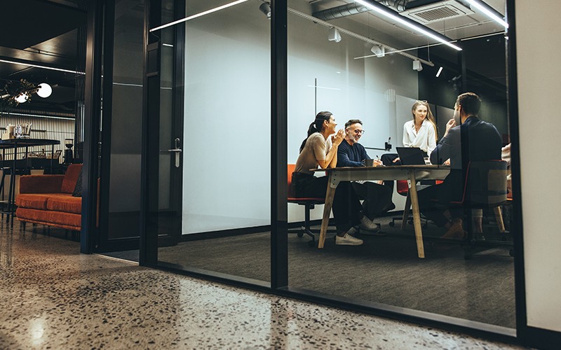 Users in office